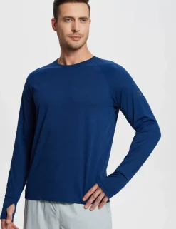 Baleaf Crew Neck Watch Window T-Shirt (Website Exclusive)^Men Long-Sleeved Shirts