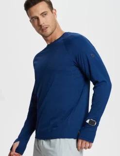 Baleaf Crew Neck Watch Window T-Shirt (Website Exclusive)^Men Long-Sleeved Shirts