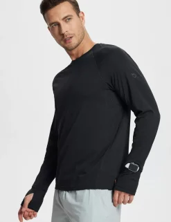 Baleaf Crew Neck Watch Window T-Shirt (Website Exclusive)^Men Long-Sleeved Shirts
