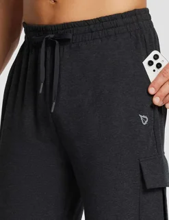 Baleaf Evergreen Cotton Cargo Sweatpants^Men Joggers & Sweatpants
