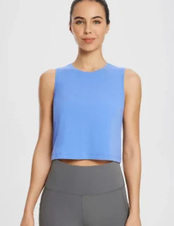 Baleaf Evergreen Cotton Crewneck Crop Top^Women Short-Sleeved & Tank Tops