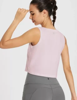Baleaf Evergreen Cotton Crewneck Crop Top^Women Short-Sleeved & Tank Tops