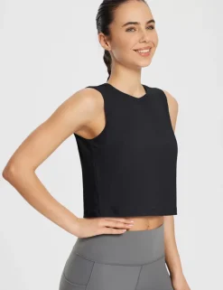 Baleaf Evergreen Cotton Crewneck Crop Top^Women Short-Sleeved & Tank Tops