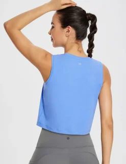 Baleaf Evergreen Cotton Crewneck Crop Top^Women Short-Sleeved & Tank Tops