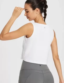 Baleaf Evergreen Cotton Crewneck Crop Top^Women Short-Sleeved & Tank Tops