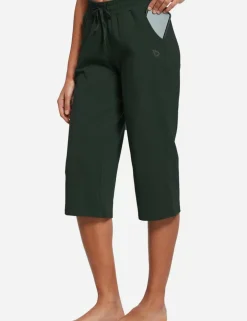 Baleaf Evergreen Cotton Cropped Pants^Women Capris
