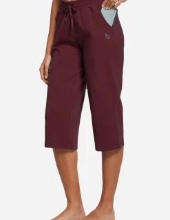 Baleaf Evergreen Cotton Cropped Pants^Women Capris