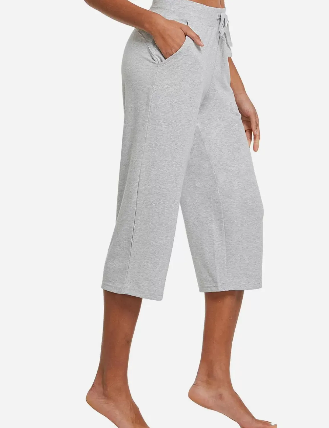 Baleaf Evergreen Cotton Cropped Sweatpants^Women Capris