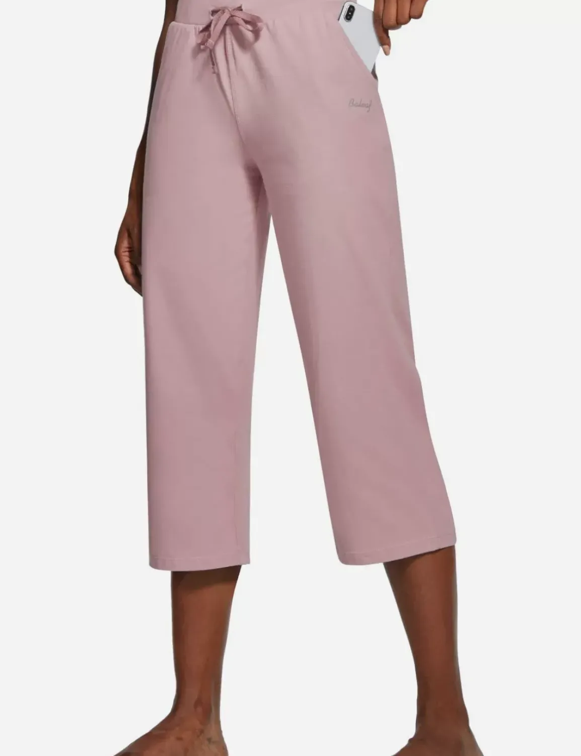 Baleaf Evergreen Cotton Cropped Sweatpants^Women Capris