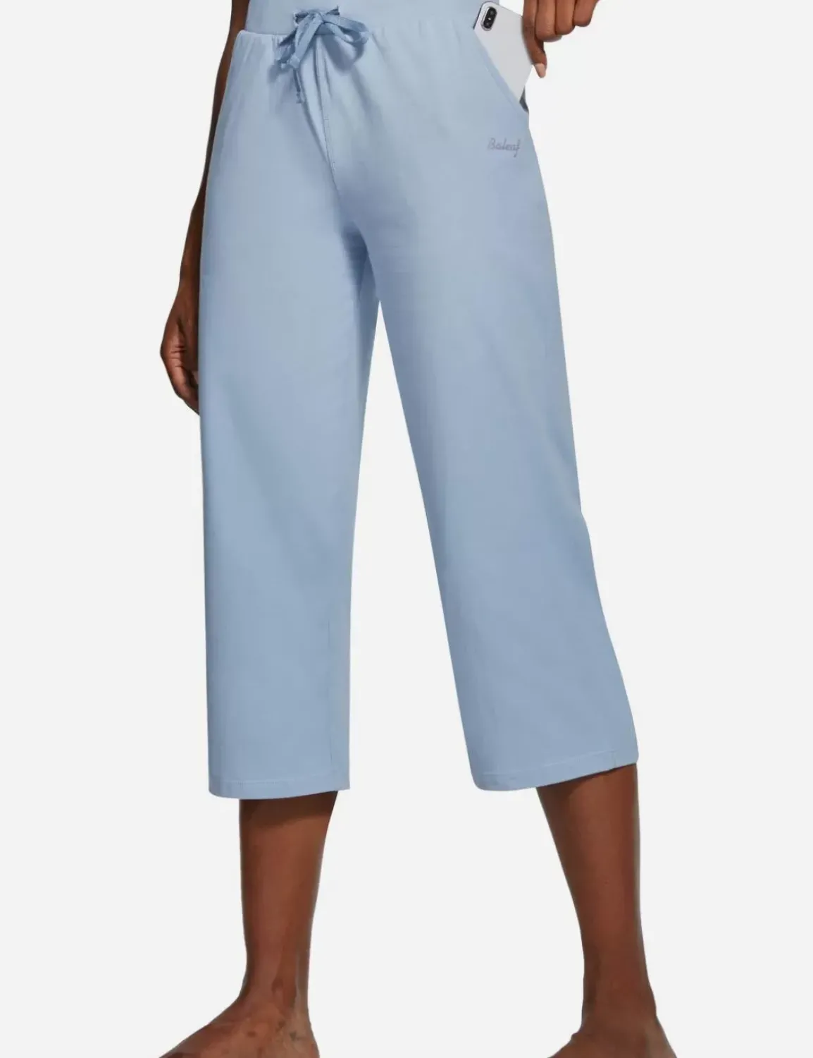 Baleaf Evergreen Cotton Cropped Sweatpants^Women Capris