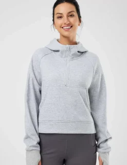 Baleaf Evergreen Cotton Half-Zip Pullover^Women Fleece-Lined