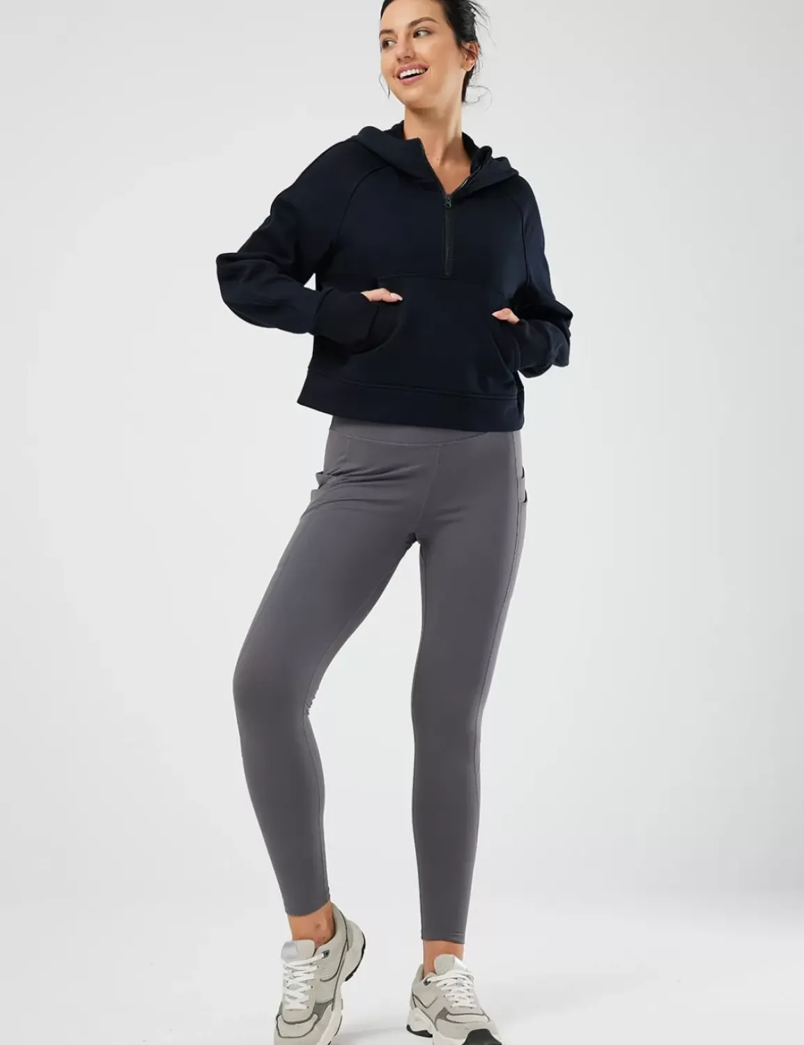 Baleaf Evergreen Cotton Half-Zip Pullover^Women Long-Sleeved