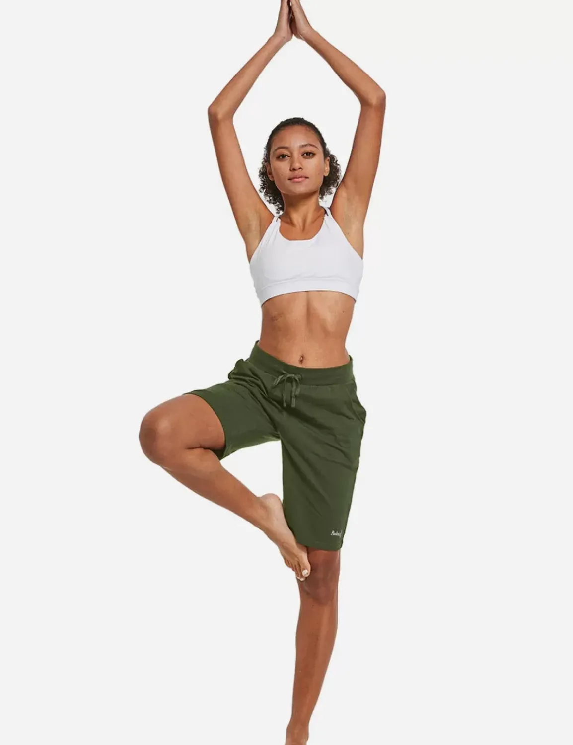 Baleaf Evergreen Cotton Knee-Length Shorts^Women Shorts & Underwear
