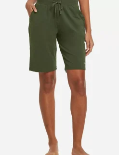 Baleaf Evergreen Cotton Knee-Length Shorts^Women Knee-Length