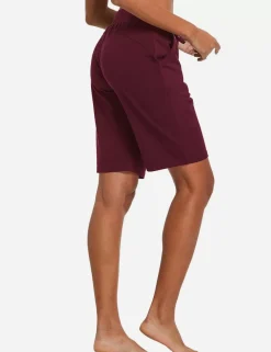 Baleaf Evergreen Cotton Knee-Length Shorts^Women Knee-Length