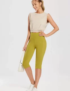 Baleaf Evergreen Cotton Pocketed Capris^Women Capris