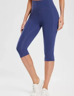 Baleaf Evergreen Cotton Pocketed Capris^Women Leggings