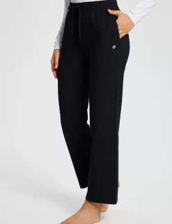 Baleaf Evergreen Cotton Pocketed Straight Leg Pants^Women Fleece-Lined