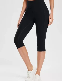 Baleaf Evergreen Cotton Pocketed Capris^Women Knee-Length