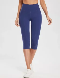 Baleaf Evergreen Cotton Pocketed Capris^Women Knee-Length