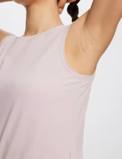 Baleaf Evergreen Cotton Side Slit Tank Top^Women Short-Sleeved & Tank Tops