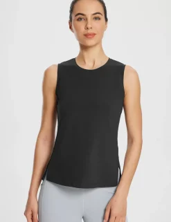 Baleaf Evergreen Cotton Side Slit Tank Top^Women Short-Sleeved & Tank Tops