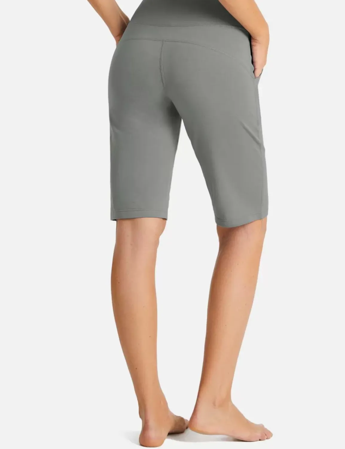 Baleaf Evergreen Drawstring Bermuda Shorts^Women Knee-Length