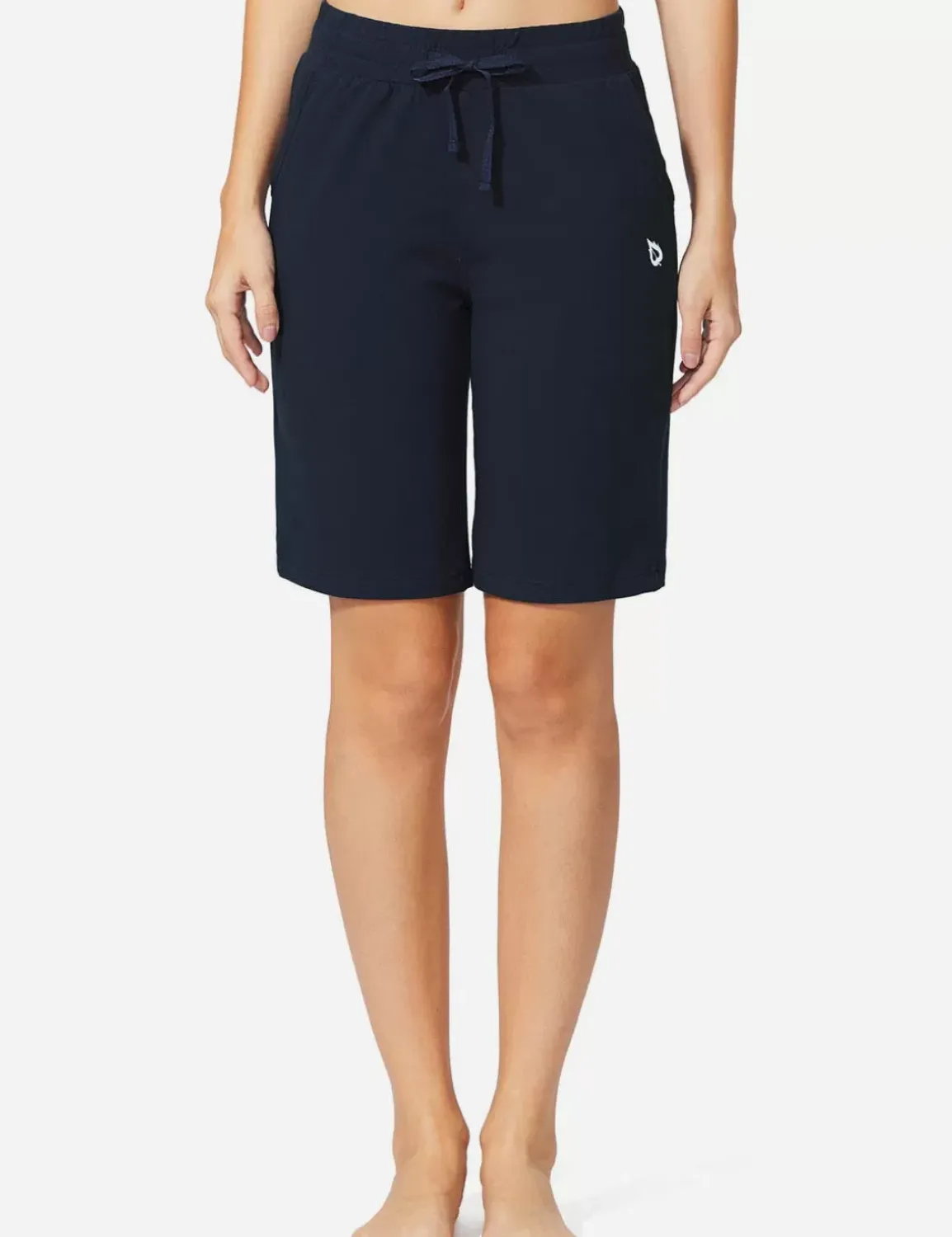 Baleaf Evergreen High Rise Bermuda Shorts^Women Knee-Length