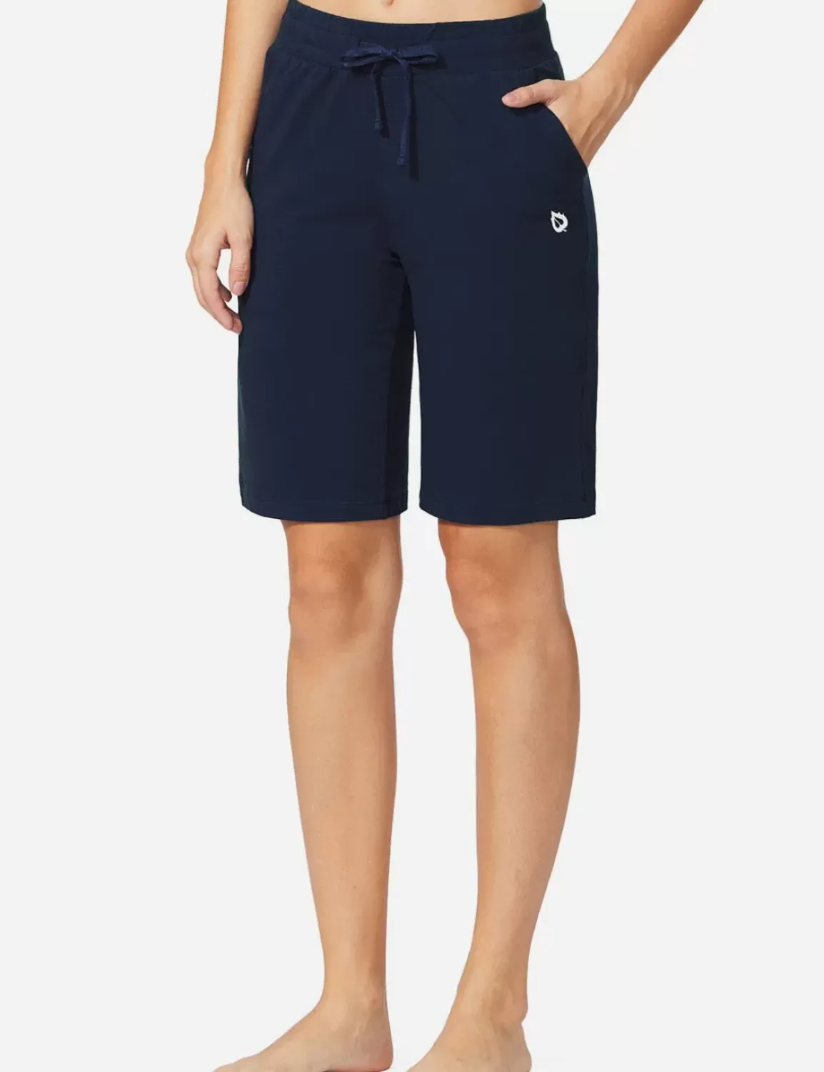Baleaf Evergreen High Rise Bermuda Shorts^Women Knee-Length