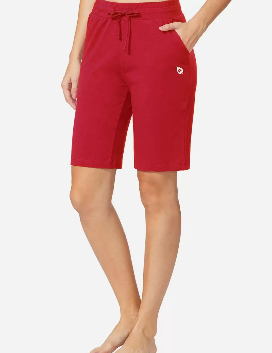 Baleaf Evergreen High Rise Bermuda Shorts^Women Knee-Length
