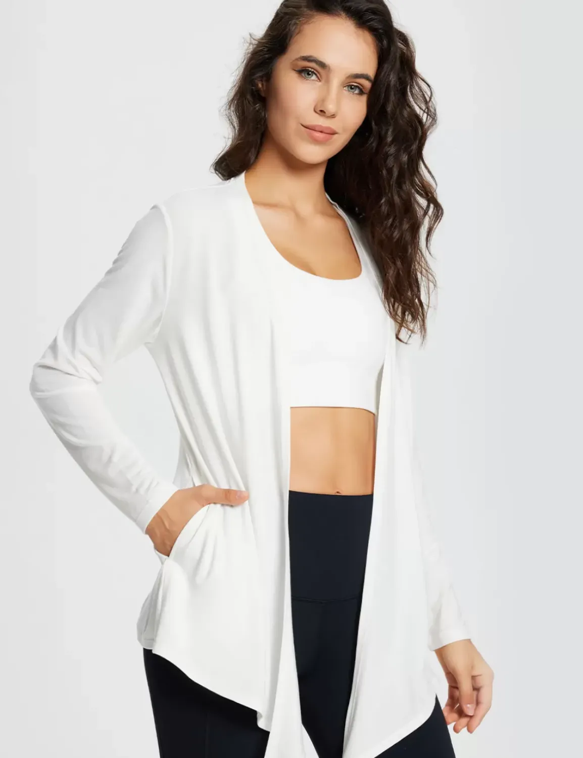 Baleaf Evergreen Lightweight Drape Cardigan^Women Long-Sleeved
