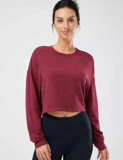 Baleaf Evergreen Modal Oversized Cropped Top (Website Exclusive)^Women Long-Sleeved