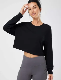 Baleaf Evergreen Modal Oversized Cropped Top (Website Exclusive)^Women Long-Sleeved