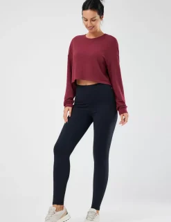 Baleaf Evergreen Modal Oversized Cropped Top (Website Exclusive)^Women Long-Sleeved