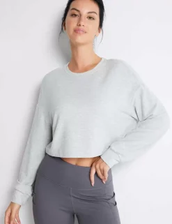 Baleaf Evergreen Modal Oversized Cropped Top (Website Exclusive)^Women Long-Sleeved