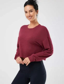 Baleaf Evergreen Modal Oversized Cropped Top (Website Exclusive)^Women Long-Sleeved