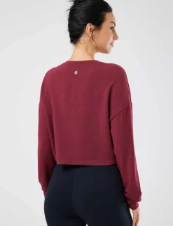 Baleaf Evergreen Modal Oversized Cropped Top (Website Exclusive)^Women Long-Sleeved
