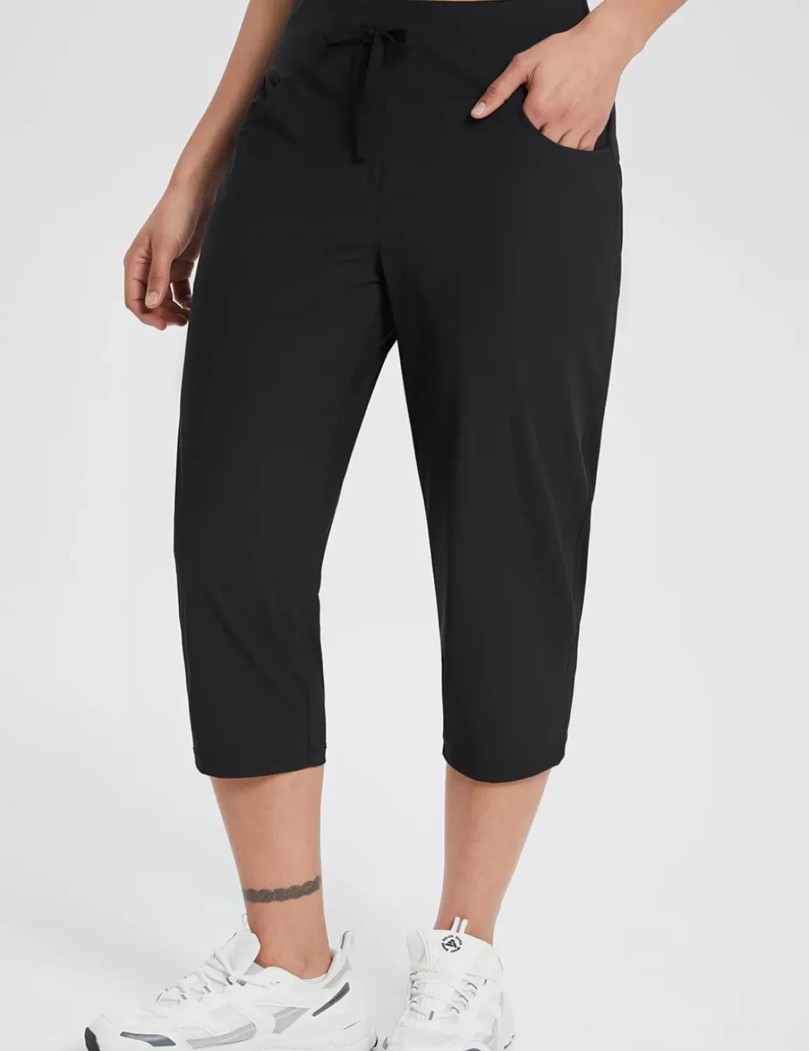Baleaf Flyleaf Drawstring Capri (Plus Size)^Women Capris