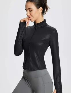 Baleaf Flyleaf Faux Leather Jacket (Webiste Exclusive)^Women Jerseys & Track Jackets