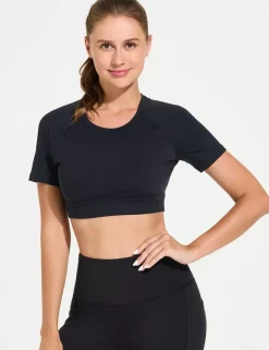 Baleaf Flyleaf Open Back Crop Top^Women Short-Sleeved & Tank Tops