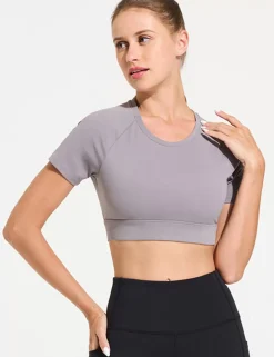 Baleaf Flyleaf Open Back Crop Top^Women Short-Sleeved & Tank Tops
