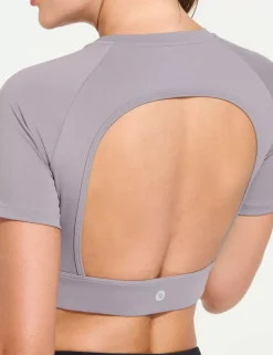 Baleaf Flyleaf Open Back Crop Top^Women Short-Sleeved & Tank Tops