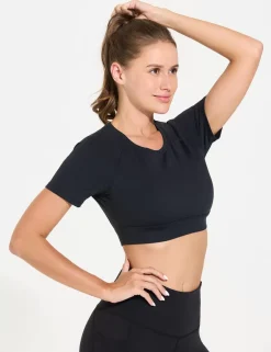 Baleaf Flyleaf Open Back Crop Top^Women Short-Sleeved & Tank Tops