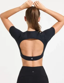 Baleaf Flyleaf Open Back Crop Top^Women Short-Sleeved & Tank Tops