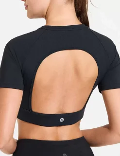 Baleaf Flyleaf Open Back Crop Top^Women Short-Sleeved & Tank Tops