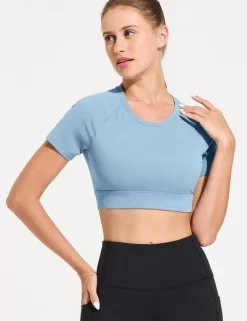 Baleaf Flyleaf Open Back Crop Top^Women Short-Sleeved & Tank Tops