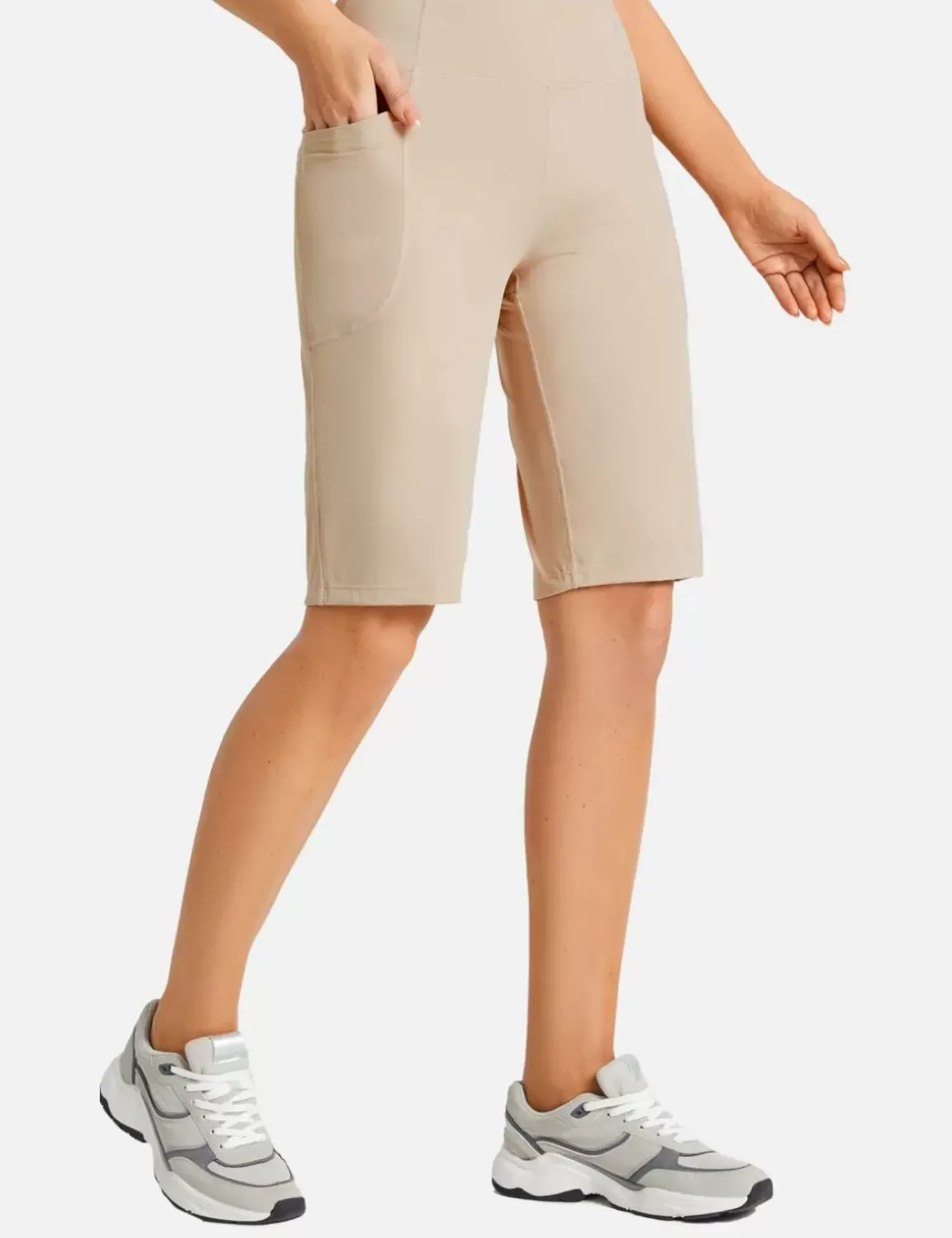 Baleaf Flyleaf Pull-On Bermuda Shorts^Women Knee-Length
