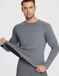 Baleaf Flyleaf Upf50+ Crewneck T-Shirt^Men Long-Sleeved Shirts