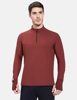 Baleaf Flyleaf Watch Window Quarter Zip Pullover^Men Long-Sleeved Shirts