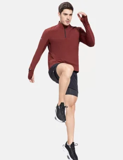 Baleaf Flyleaf Watch Window Quarter Zip Pullover^Men Long-Sleeved Shirts
